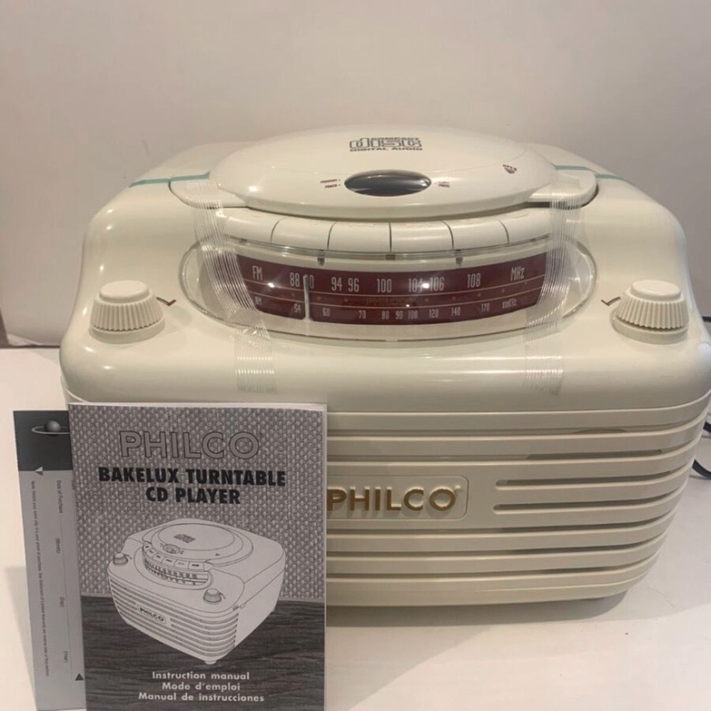 Philco 1940s Bakelux Radio, CD, Record Player *NEW* (NO BOX) RARE!!!